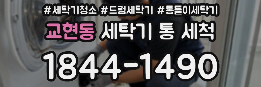 교현동 세탁기 통 세척
