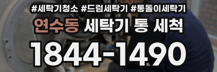 연수동 세탁기 통 세척