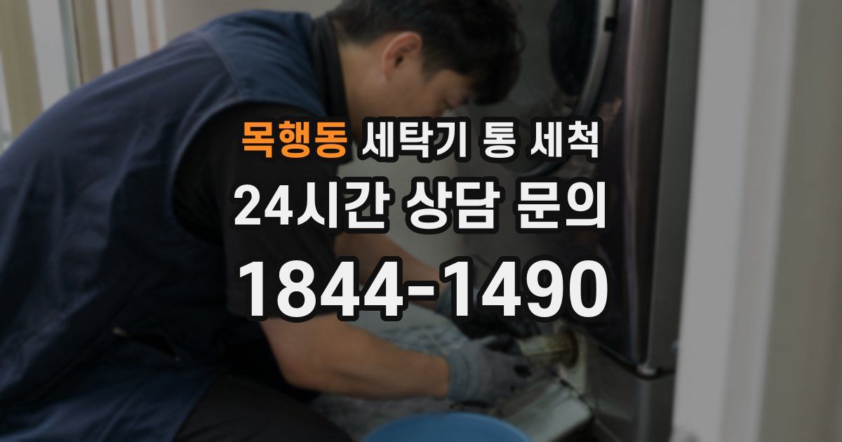 목행동 세탁기 통 세척