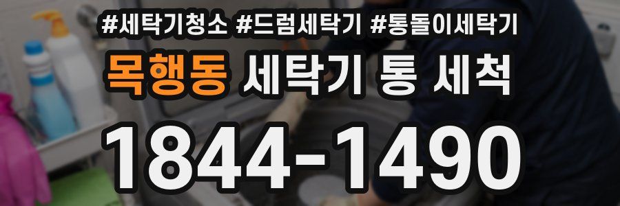 목행동 세탁기 통 세척