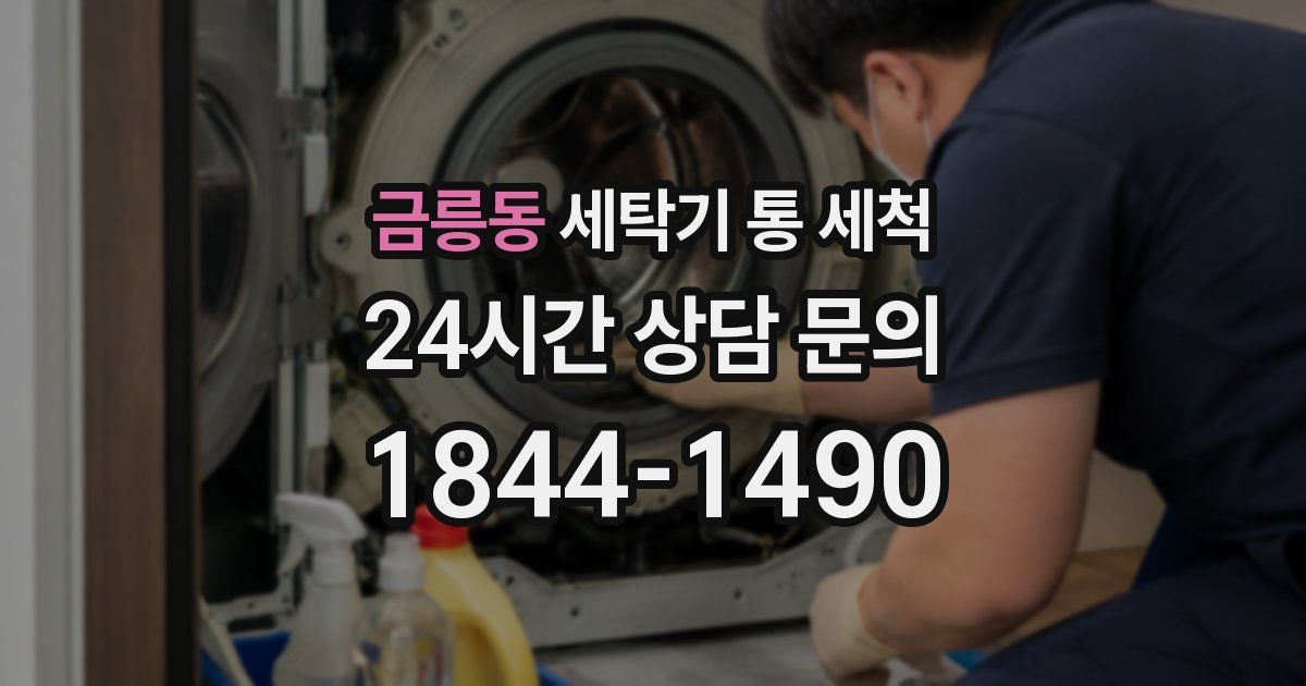 금릉동 세탁기 통 세척