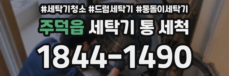 주덕읍 세탁기 통 세척