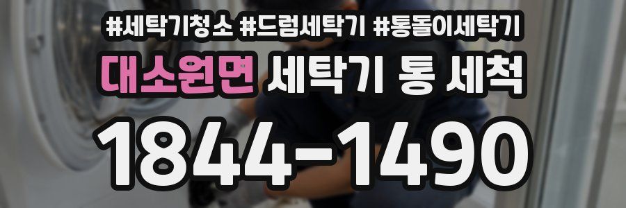 대소원면 세탁기 통 세척