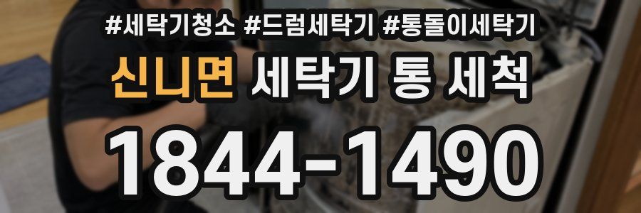 신니면 세탁기 통 세척