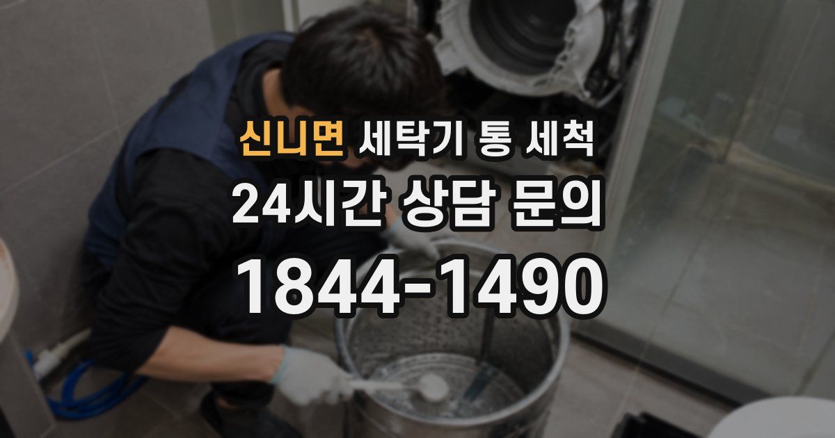 신니면 세탁기 통 세척