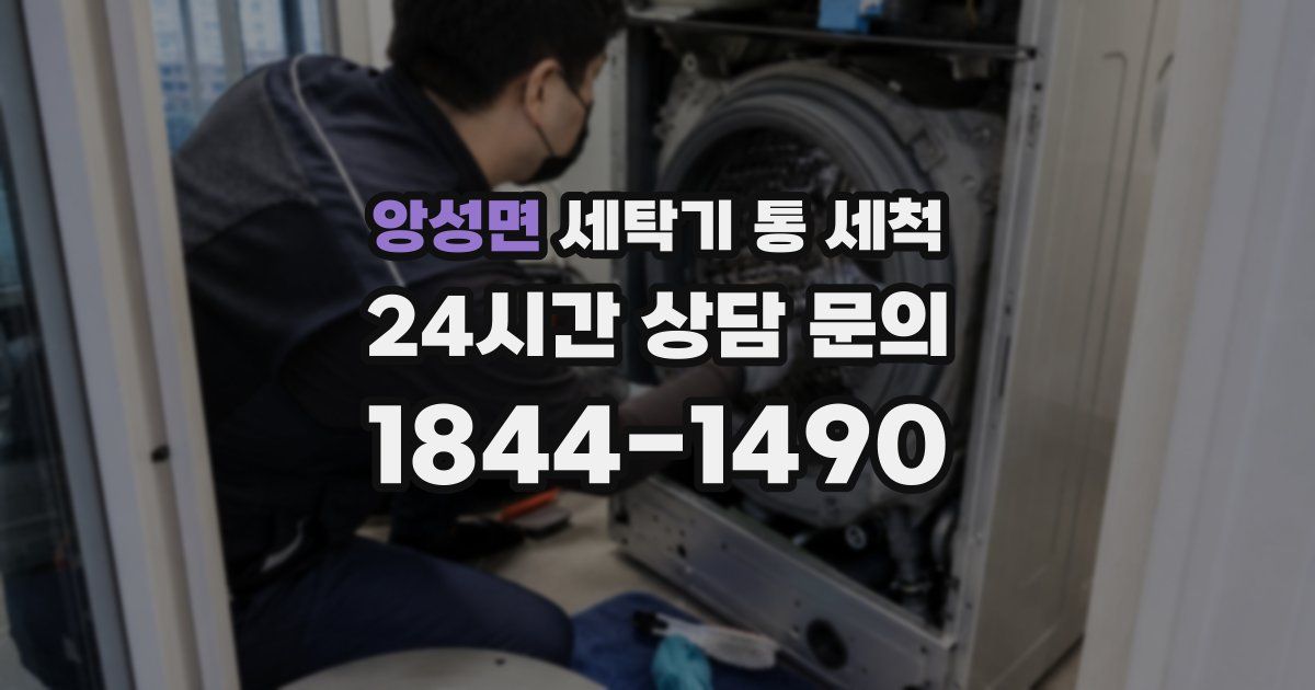 앙성면 세탁기 통 세척