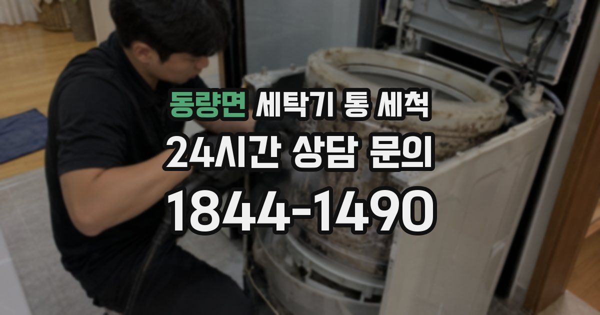 동량면 세탁기 통 세척