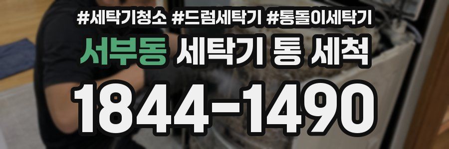 서부동 세탁기 통 세척