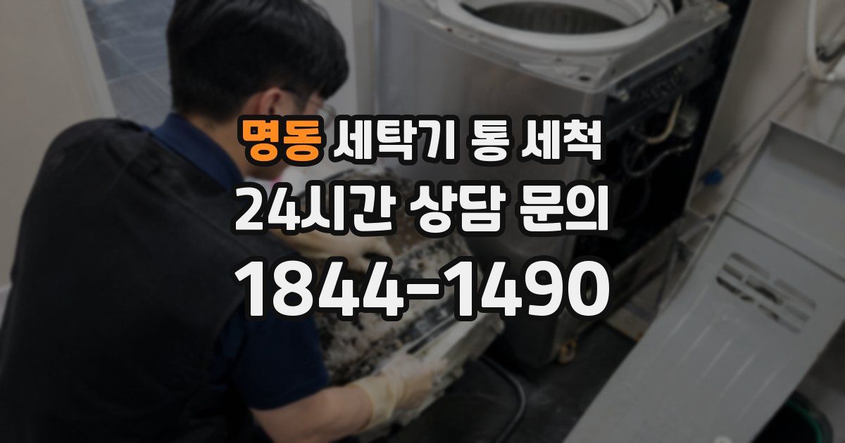 명동 세탁기 통 세척