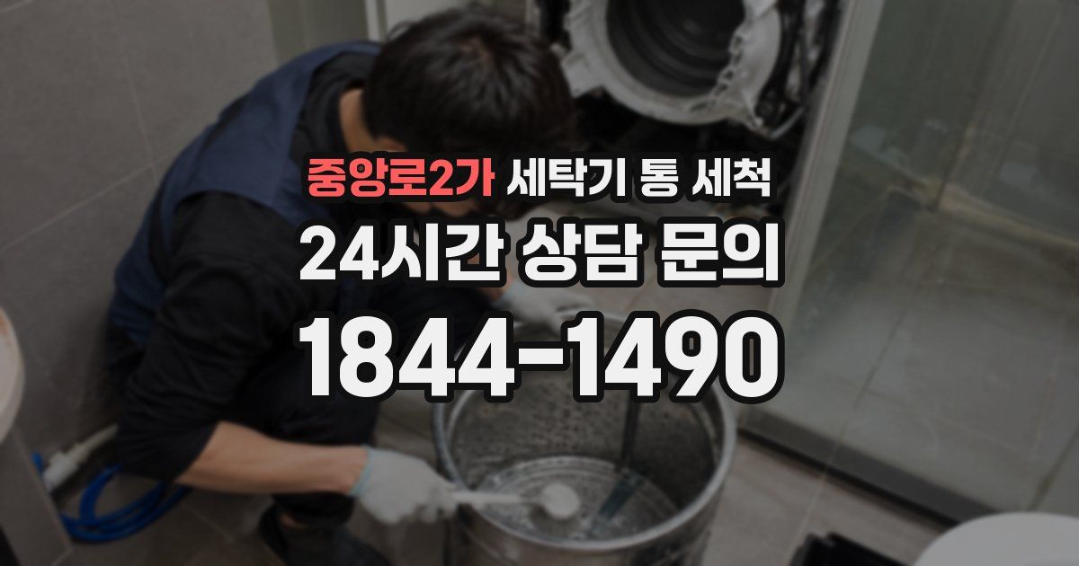 중앙로2가 세탁기 통 세척