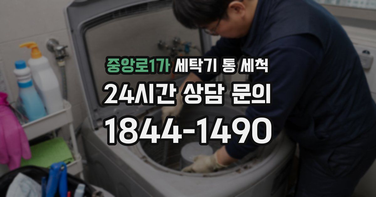 중앙로1가 세탁기 통 세척