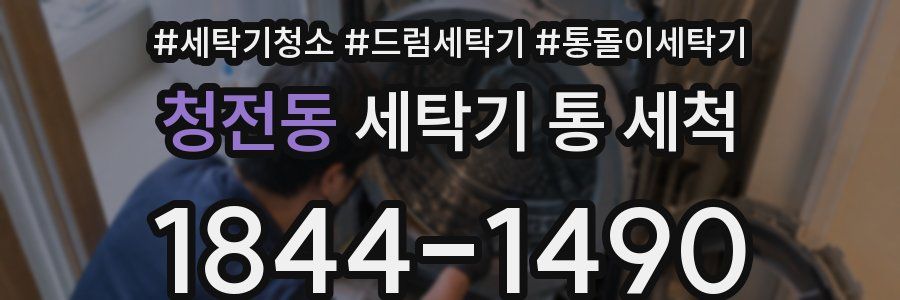 청전동 세탁기 통 세척