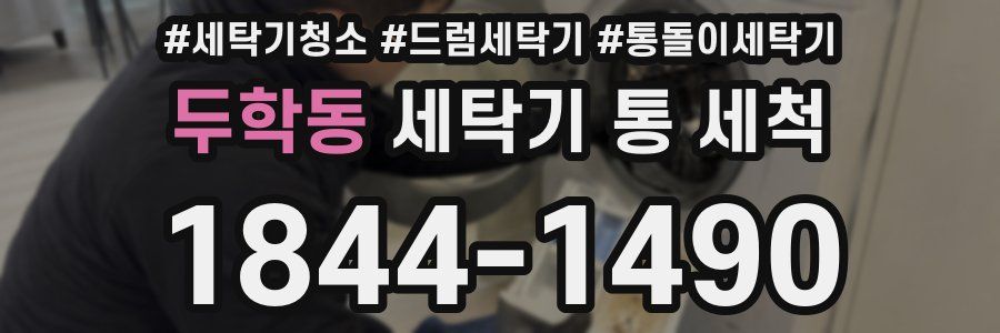 두학동 세탁기 통 세척