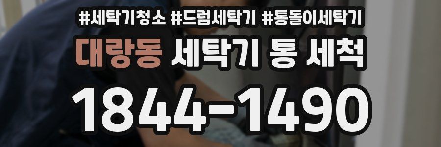 대랑동 세탁기 통 세척