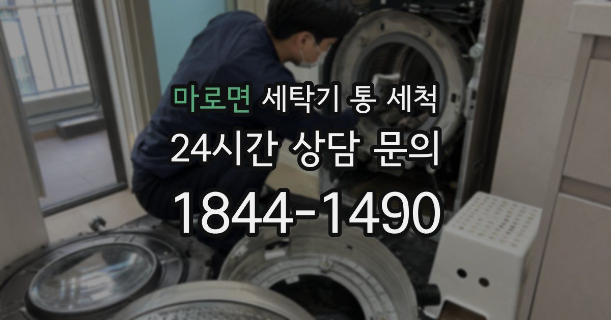 마로면 세탁기 통 세척