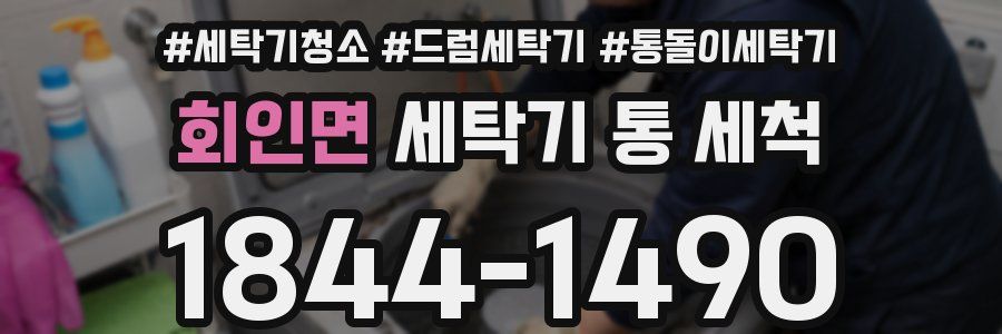 회인면 세탁기 통 세척