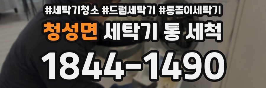 청성면 세탁기 통 세척