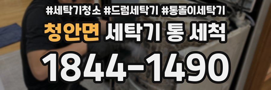 청안면 세탁기 통 세척