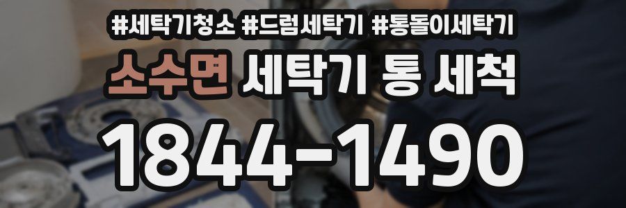 소수면 세탁기 통 세척