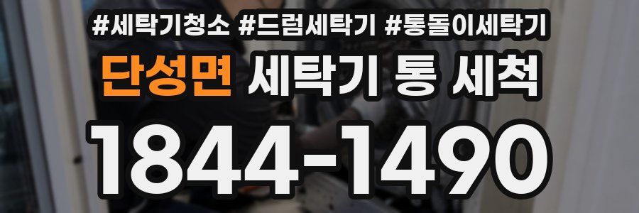 단성면 세탁기 통 세척
