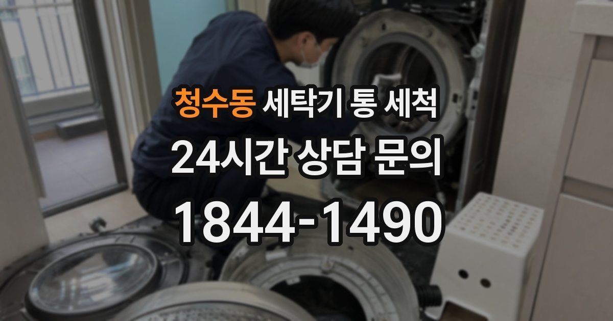 청수동 세탁기 통 세척