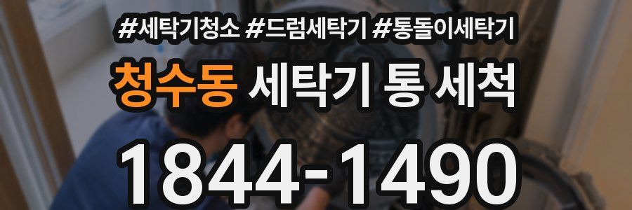 청수동 세탁기 통 세척