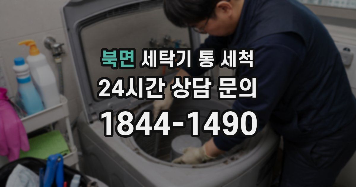 북면 세탁기 통 세척