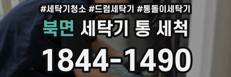 북면 세탁기 통 세척