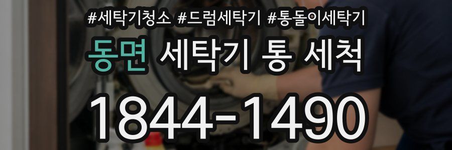 동면 세탁기 통 세척