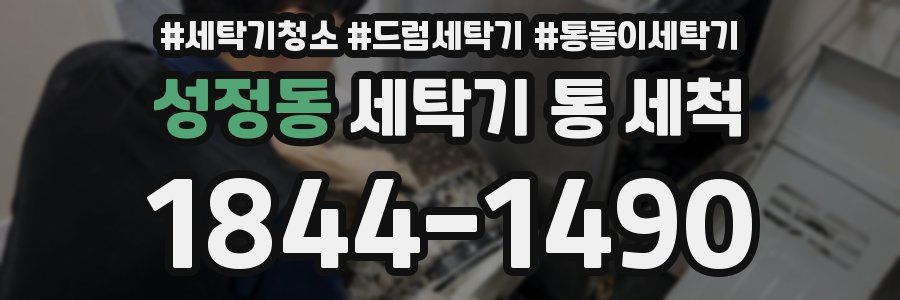성정동 세탁기 통 세척