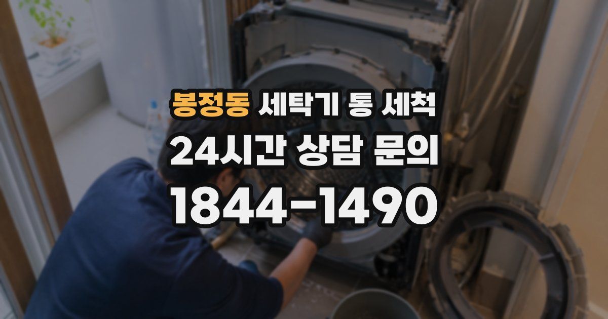 봉정동 세탁기 통 세척