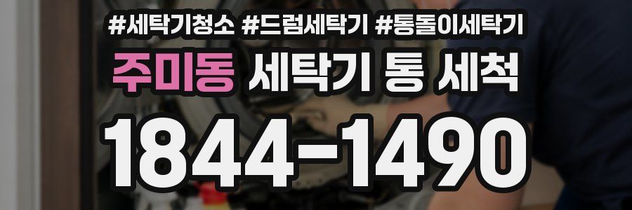주미동 세탁기 통 세척