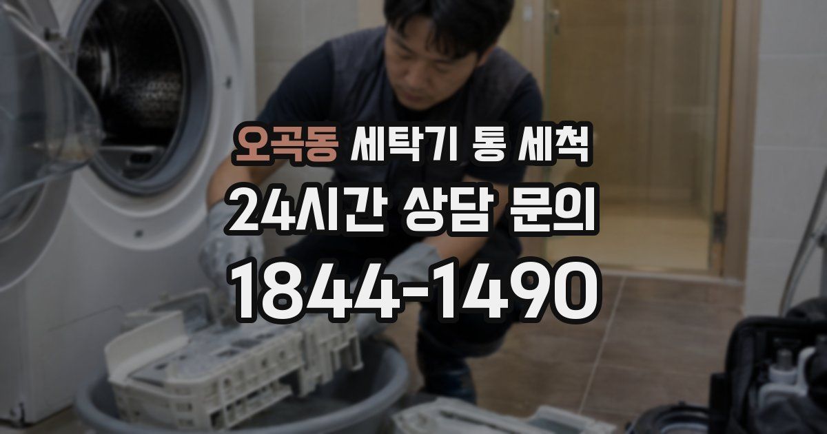 오곡동 세탁기 통 세척