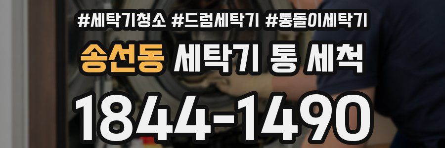 송선동 세탁기 통 세척