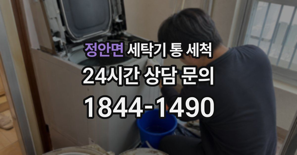 정안면 세탁기 통 세척
