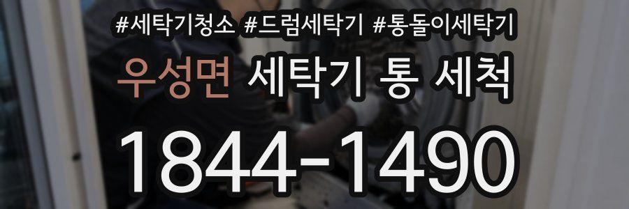우성면 세탁기 통 세척