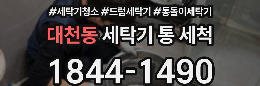 대천동 세탁기 통 세척