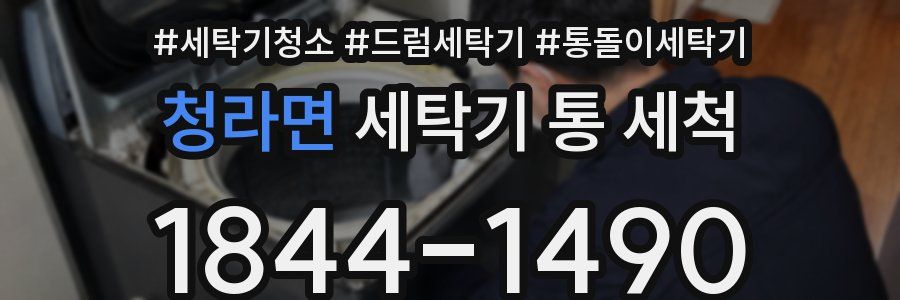 청라면 세탁기 통 세척