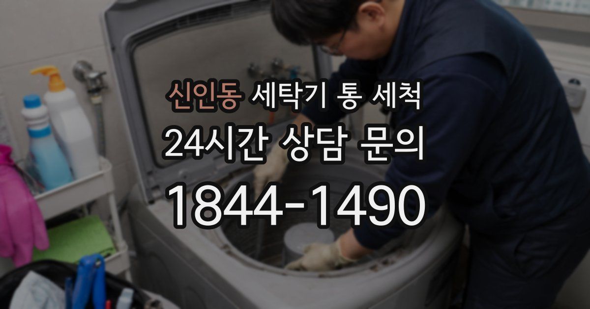 신인동 세탁기 통 세척