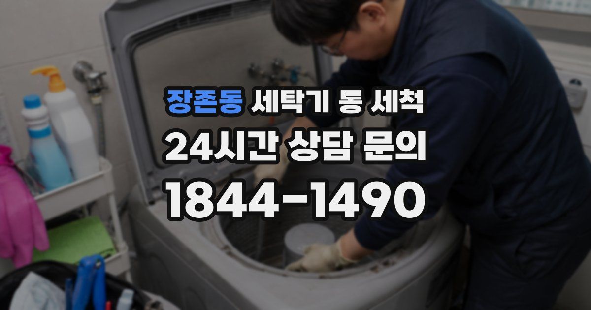 장존동 세탁기 통 세척