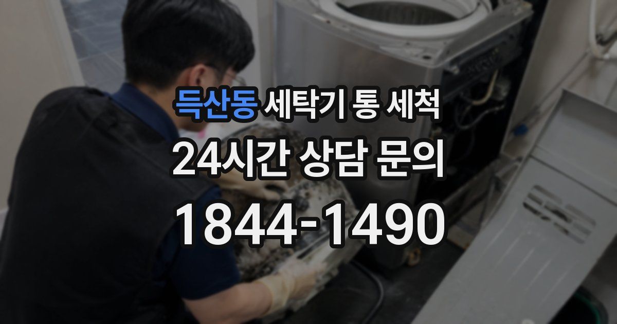 득산동 세탁기 통 세척
