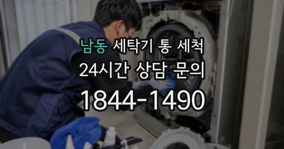 남동 세탁기 통 세척