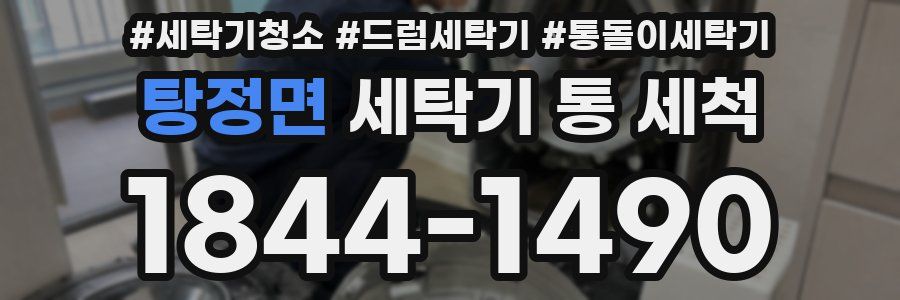 탕정면 세탁기 통 세척