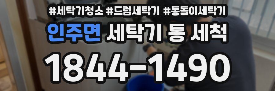 인주면 세탁기 통 세척