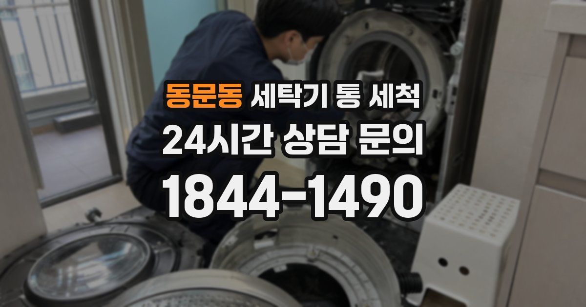 동문동 세탁기 통 세척