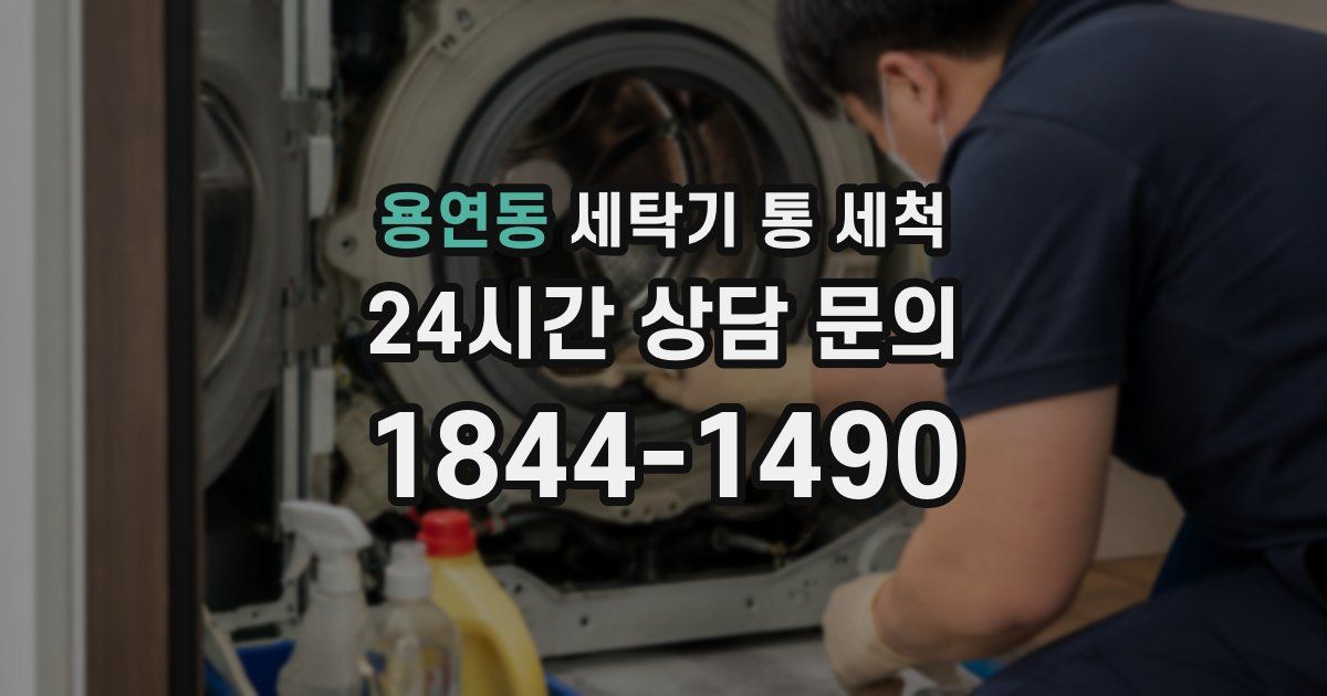 용연동 세탁기 통 세척
