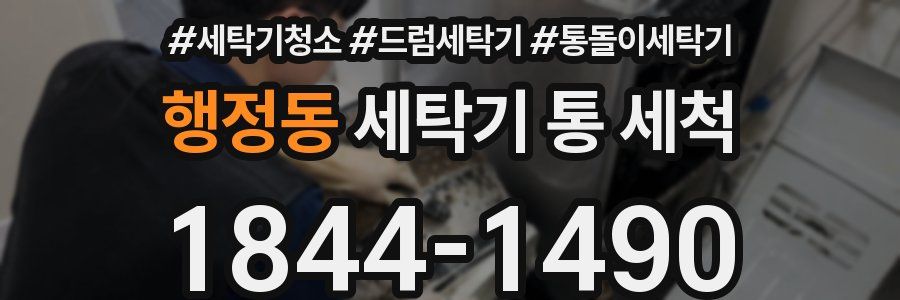 행정동 세탁기 통 세척