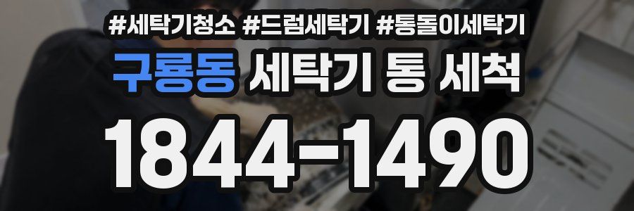 구룡동 세탁기 통 세척