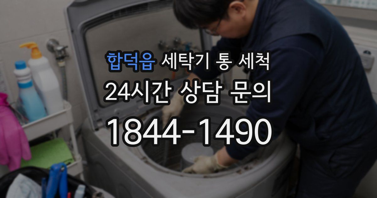 합덕읍 세탁기 통 세척