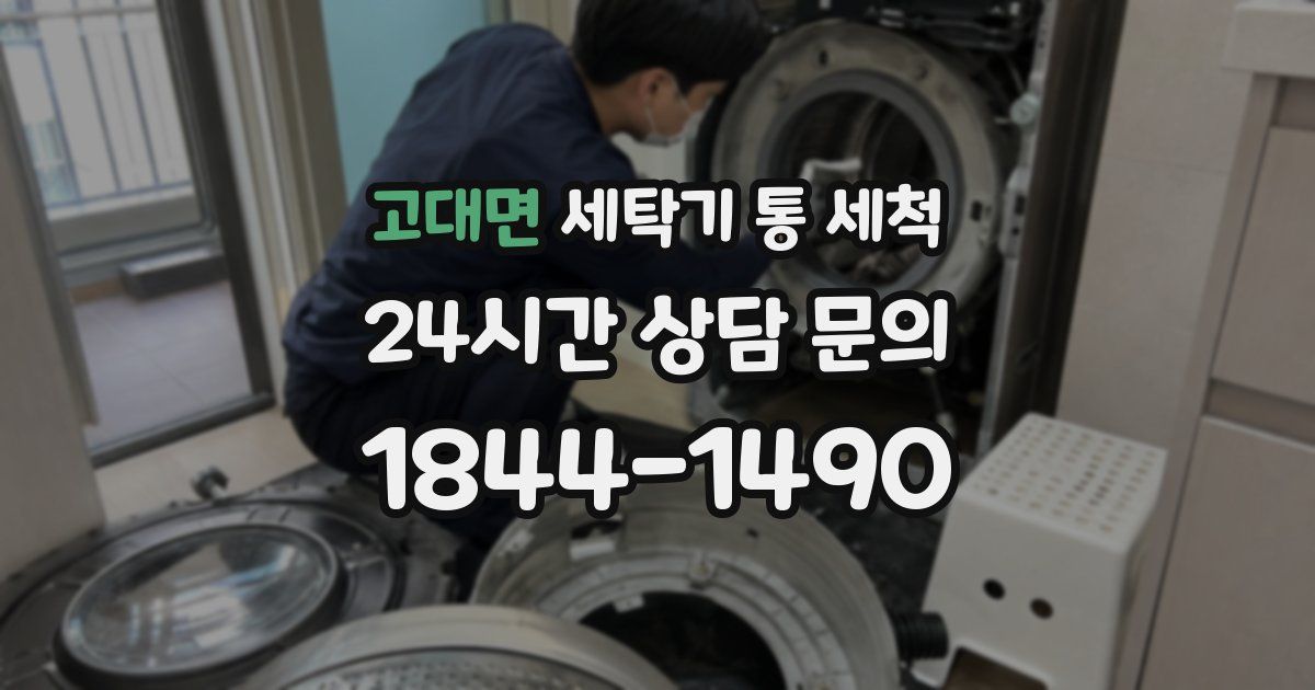 고대면 세탁기 통 세척